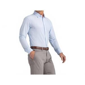 NEW MIZZEN + MAIN leeward dress shirt in light blue